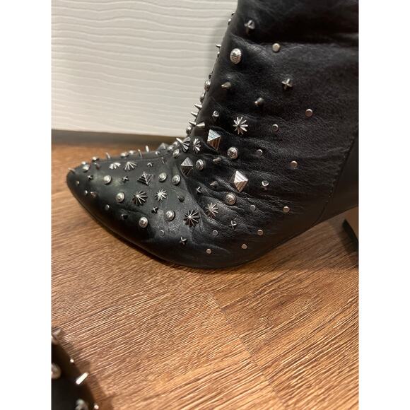 Sam Edelman Hal Studded Bootie in Black Leather Women's 8 - Picture 7 of 10
